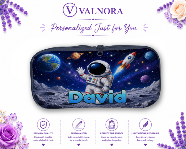 Personalized Space Pencil Case | Custom School Pencil Pouch