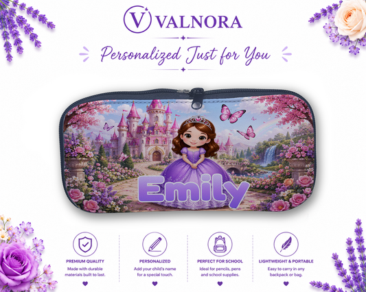 Personalized Princess Pencil Case | Custom School Pencil Pouch