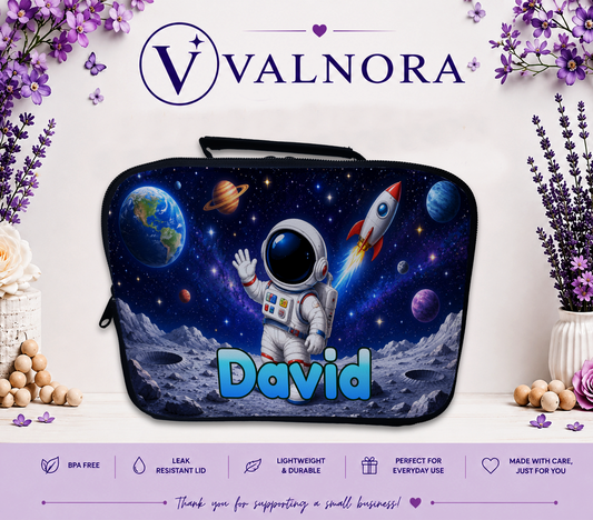 Personalized Space Lunch Bag for Kids | Insulated School Lunch Bag
