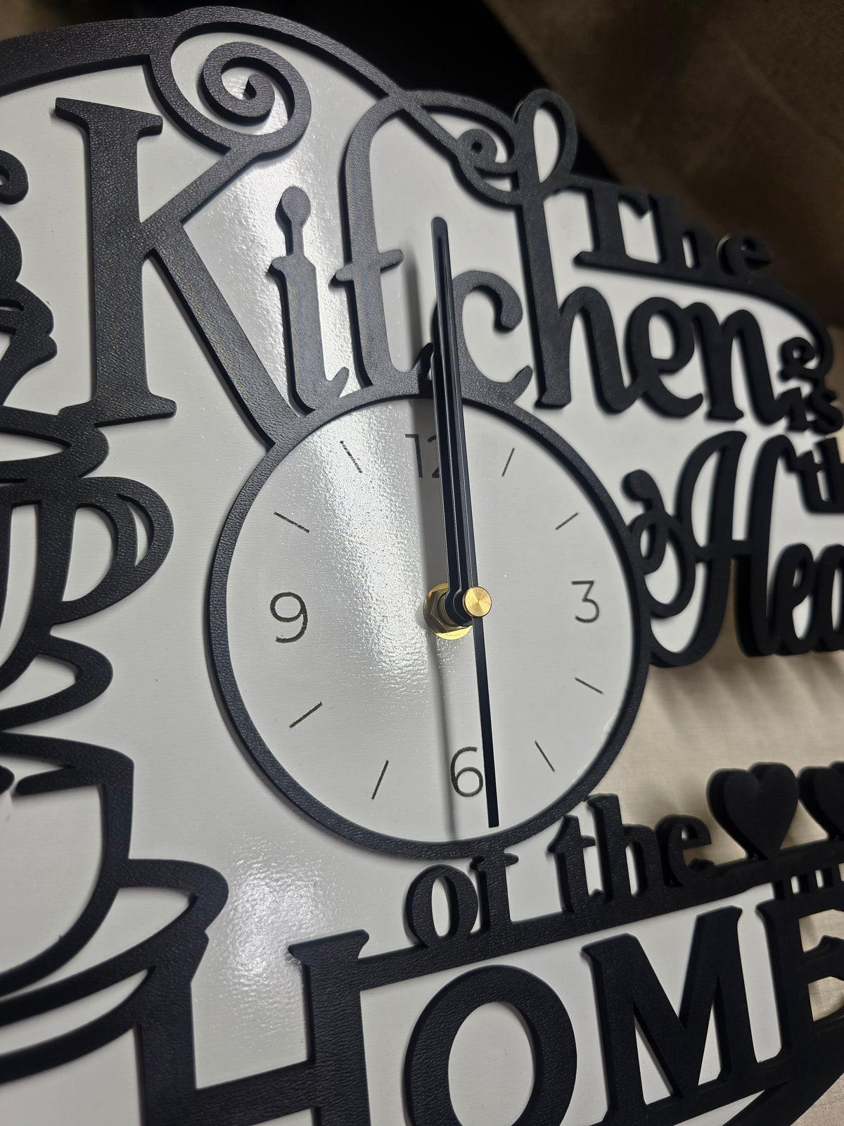 Kitchen Wall Clock – Home Is the Heart of the Home