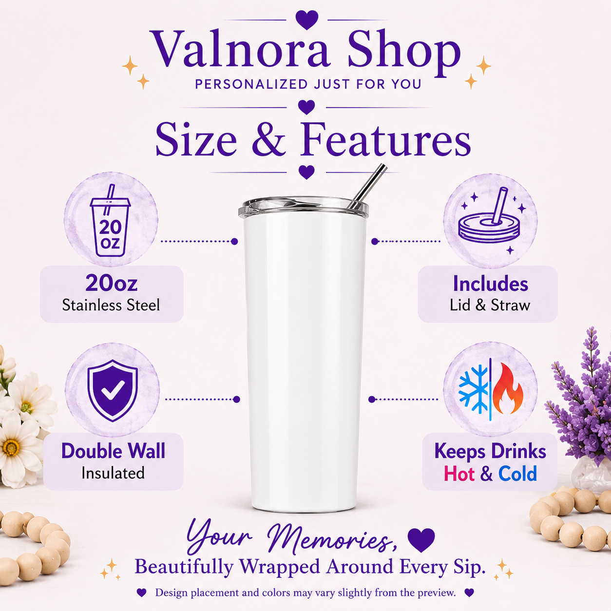 Coffee Dog Mom 20oz Skinny Tumbler