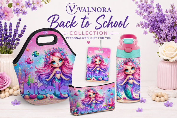 Mermaid Back to School Bundle | 4-Piece Personalized School Set