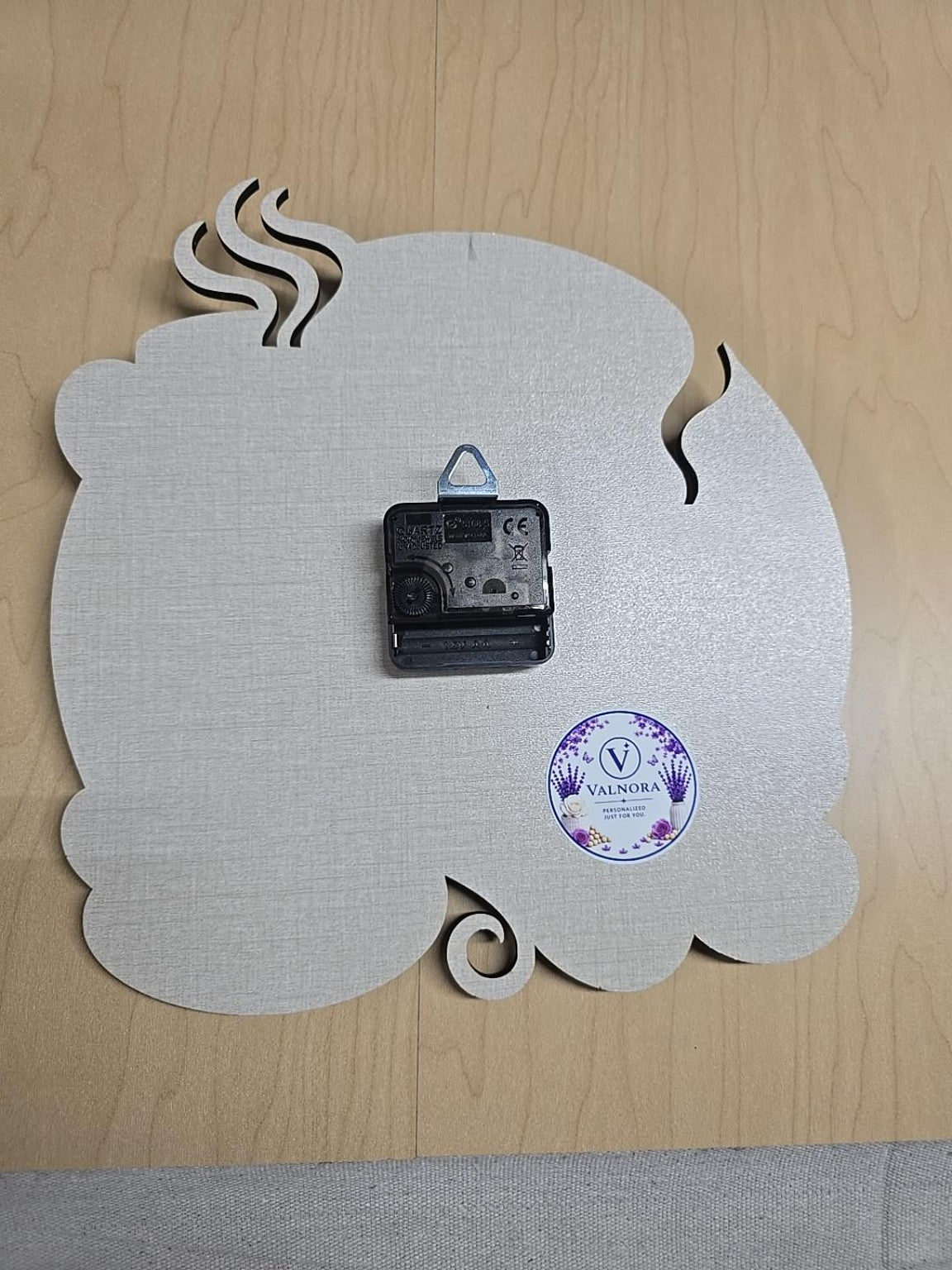 Coffee Wall Clock – Handmade Wood Decor